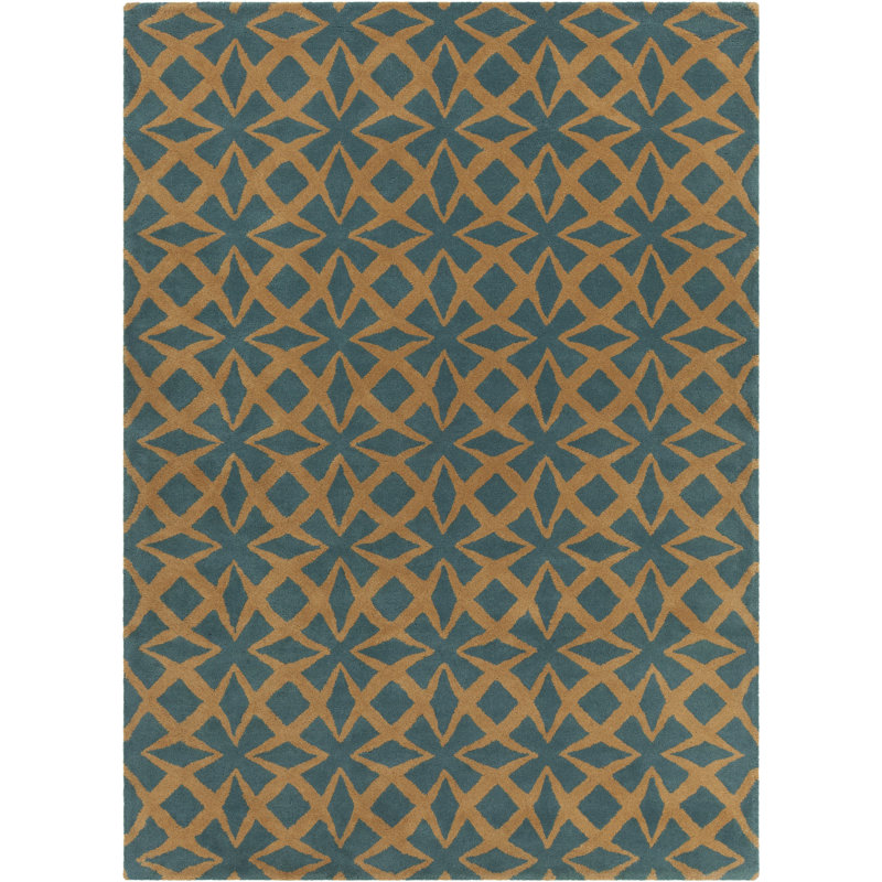 Tapis touffeté à la main Atchley, Rectangle 5 pi x 7 pi