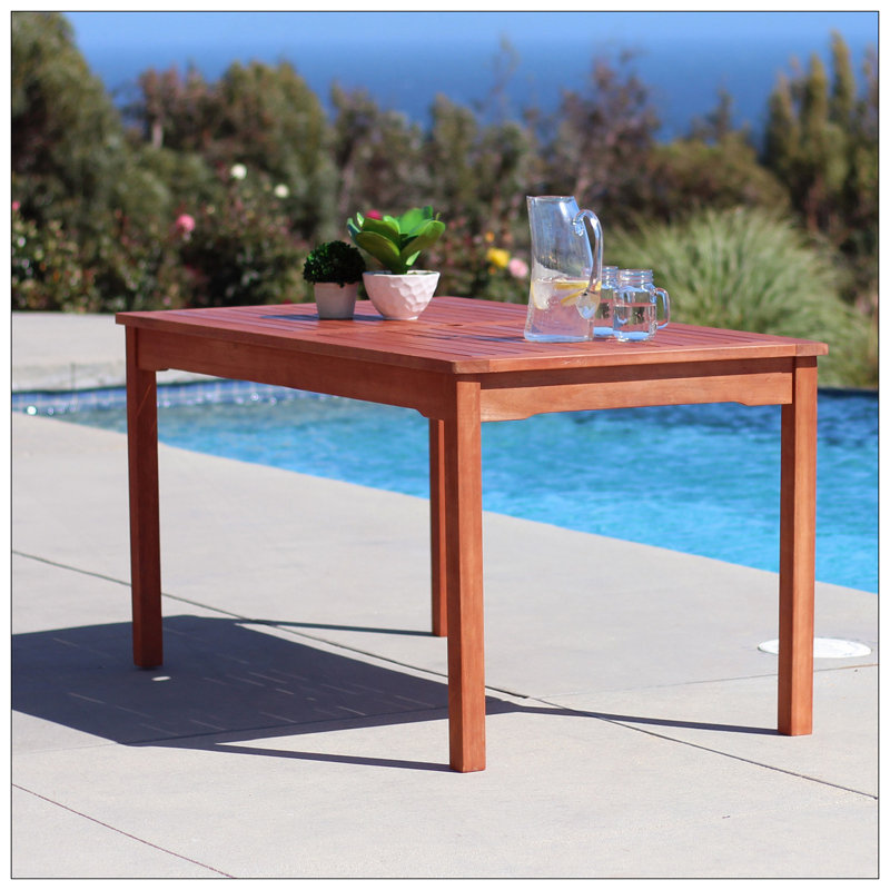 Malibu Outdoor Rectangular Patio Dining Table