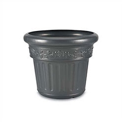Pot de fleurs en résine de polyéthylène Klarissa, Fer