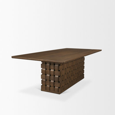 Niya 44" Dark Brown Mango Dining Table