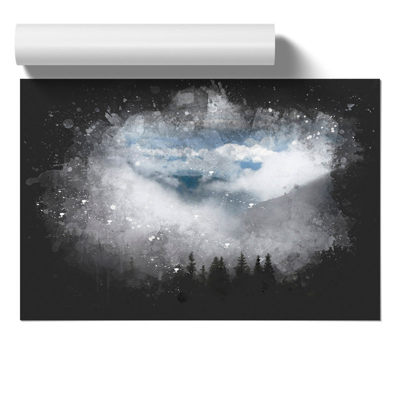Fire Tree Forest Vol.2 Paint Splash - No Frame Print, 21cm H x 30cm W x 0.1cm D