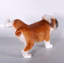 Statue de bouledogue en peluche grandeur nature