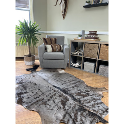 Bessye Handmade Real Wildebeest Skin Rug