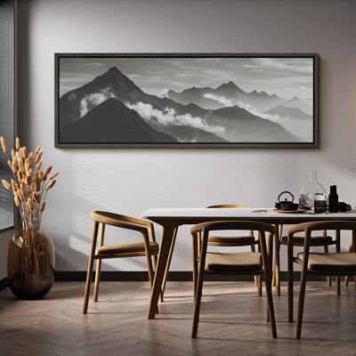 Grande impression sur toile encadrée, impression de paysage de montagne pour un décor moderne