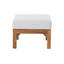 Porschea Square Outdoor Teak Ottoman Patio Ottoman-1630159694