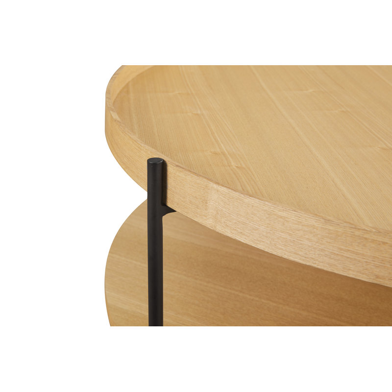 Aunica Three Leg Coffee Table, 39cm H x 90cm L x 90cm W