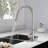 Kitchen Faucet With Pull Down Sprayer-119337314