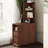 End Table With Drawers, Corner Table With Open Shelves, Tall Side Table For Bedroom And Corner