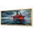 Toile avec cadre flottant or