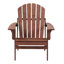 Chaise Adirondack pliante en bois surdimensionnée avec dossier et siège pré-assemblés, chaise de patio en bois pour patio-855916096