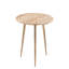 Ensemble de 2 tables d'appoint en marbre avec pieds en aluminium-2103738032