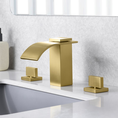3 Hole Wterfall Widespread Bathroom Faucet