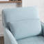 Fauteuil d'appoint pivotant contemporain de 28,7 po de largeur à 360 ° avec coussin de soutien-185961132