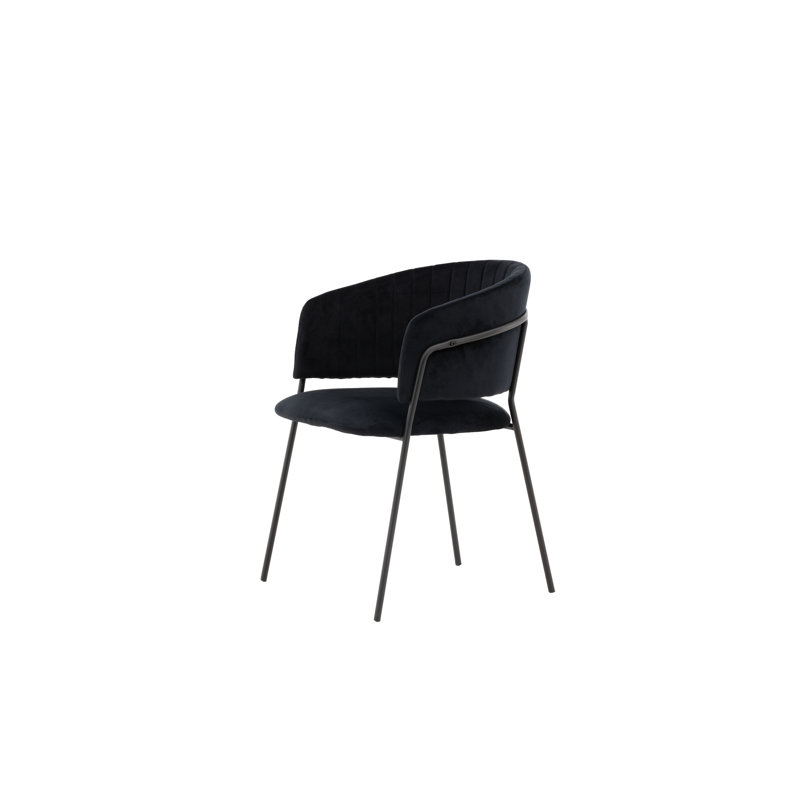 Auderghem Dining Chair - Black/ Black Velvet