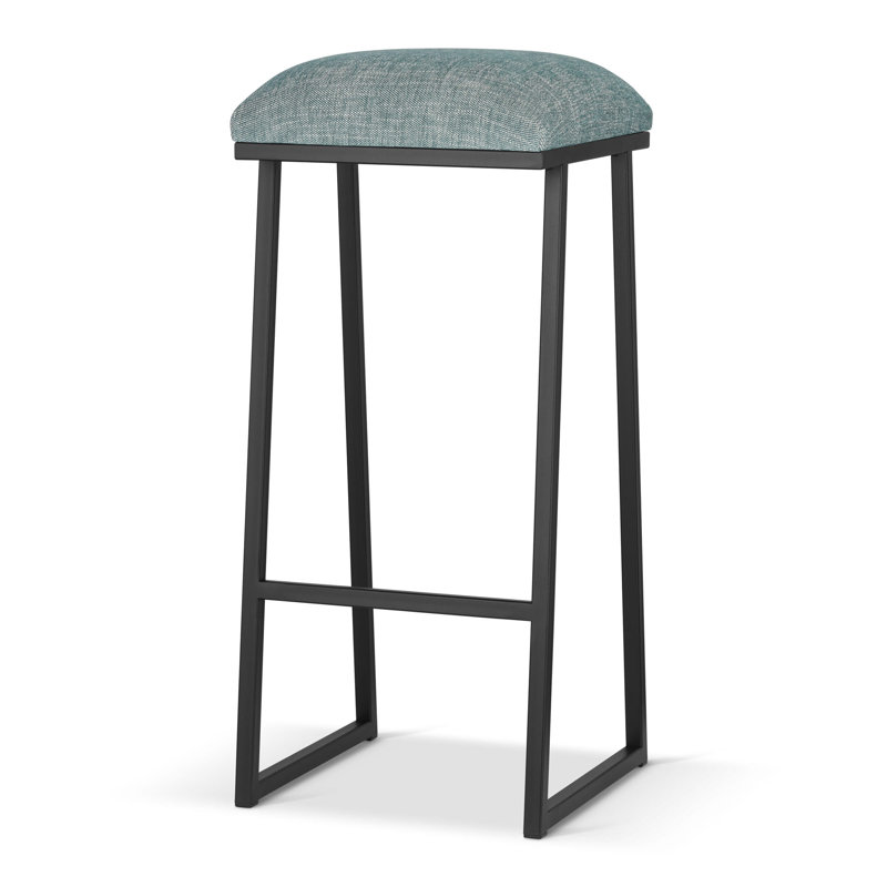 Maeleah Upholstered Counter Stool with Metal Frame