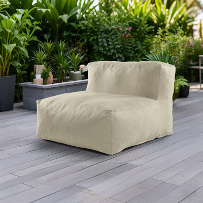 Outdoor Middle Sectional Sofa Single Size Patio Bean Bag Chair For Patio, Garden And Swimming Pool by Ebern Designs