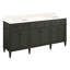 Elmdale 72" Freestanding Mahogany Double Basin Vanity  Rectangular Undermount Sink - 8" Faucet Holes-79537896-79537894-79300434