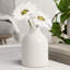 Grand vase en céramique blanc fait à la main 5 "Marlow-945056797-1000663005