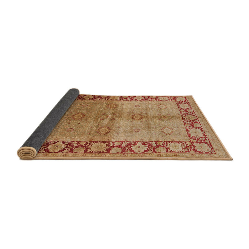 Tapis oriental ivoire / brun clair Roir, Rond 6 pi