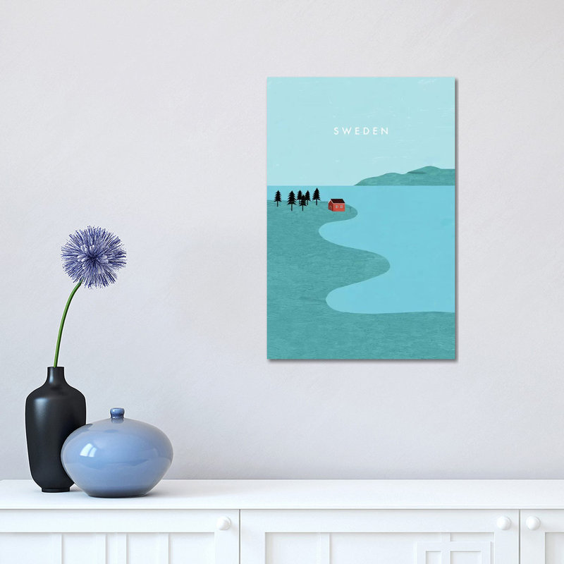 Sweden 1 Piece Wrapped Canvas Wall Art, 30.48 cm H x 45.72 cm W