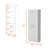 White 5-Shelf Storage Pantry Cabinet