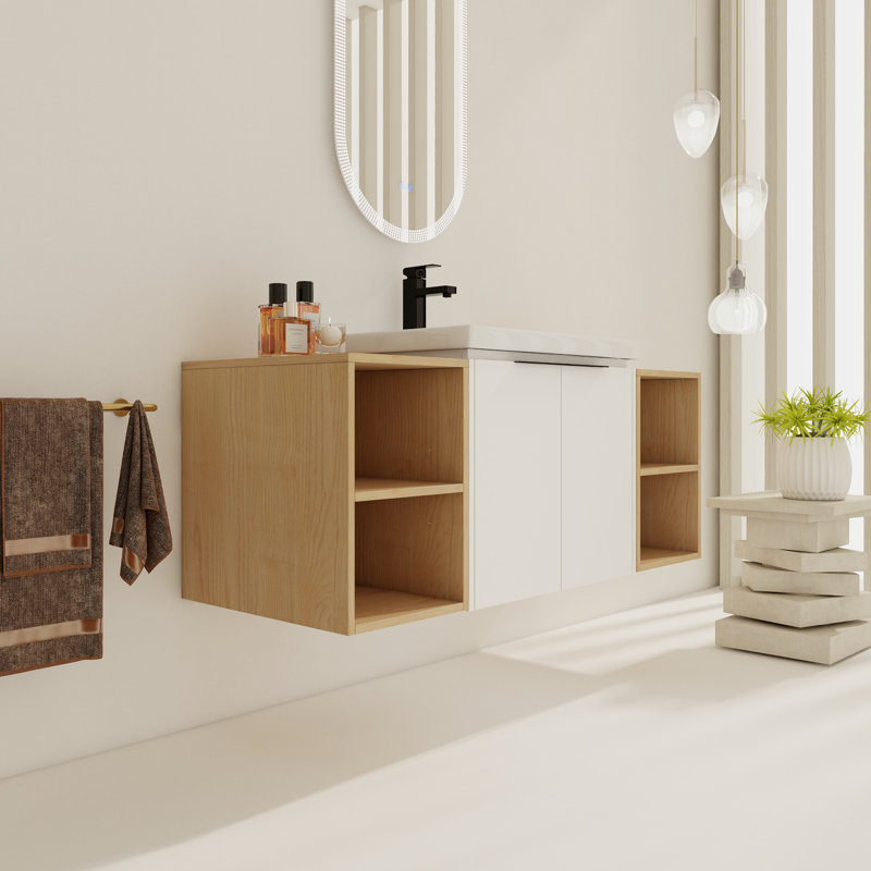 Ensemble de meuble-lavabo mural simple 47 po Abital