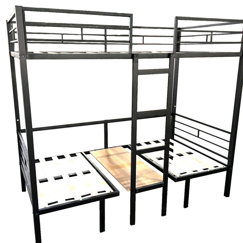 Loft Bed with Table Set Transformable to Bunk, Full