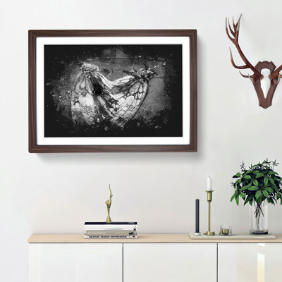 Two Butterflies - Picture Frame Graphic Art Print