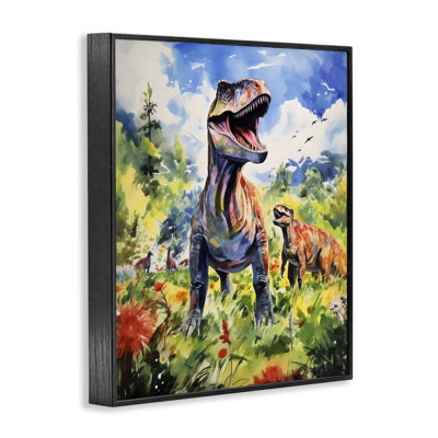 Dinosaurs in Natural Field, estampe numérique, design by Creative Studio