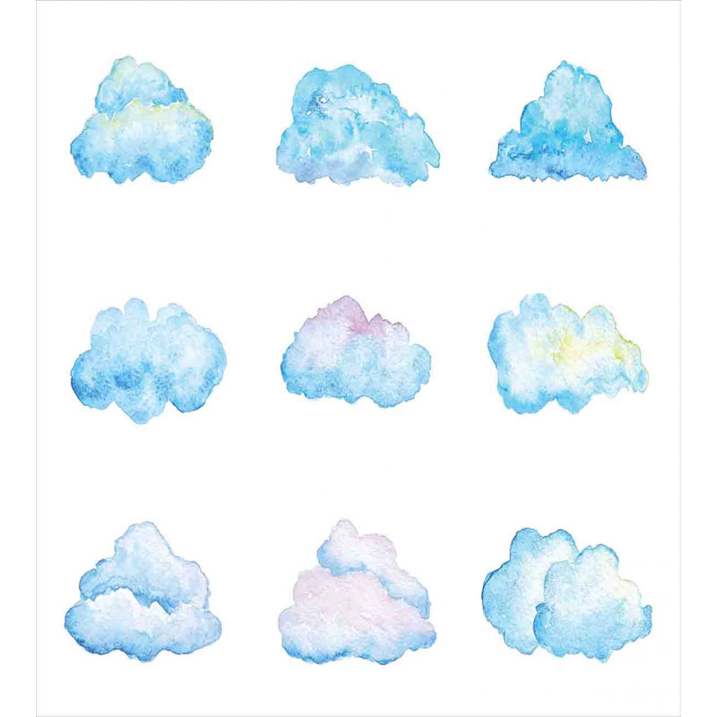 Clouds Cottage Americana Duvet Cover, Queen Duvet Cover + 2 Pillow Shams
