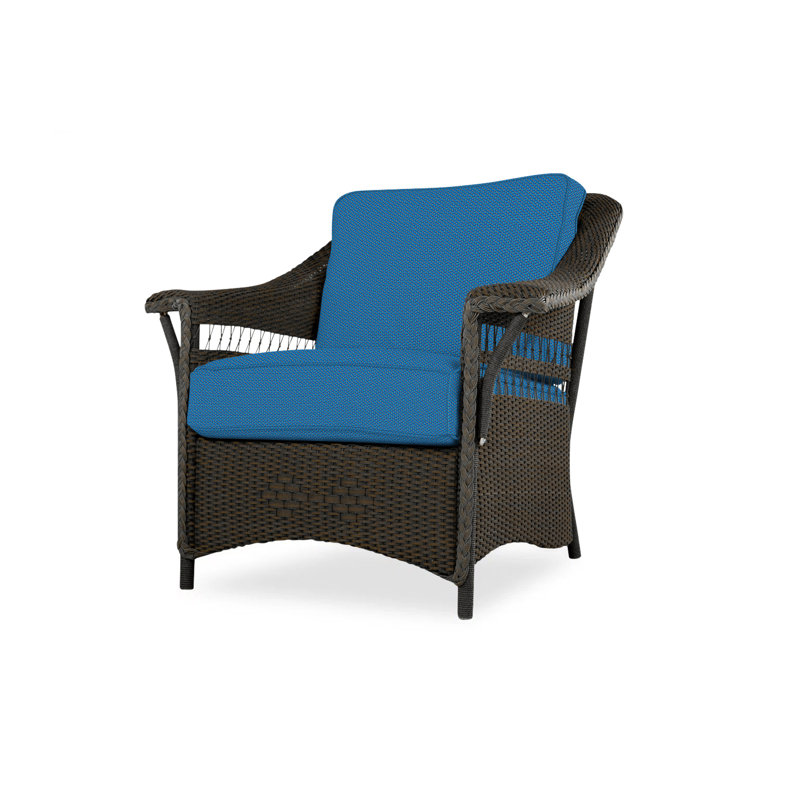Nantucket Outdoor Lounge Chair, Beach Navy, Mink