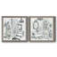 «Opulent Bath I», ensemble de 2 peintures sur toile encadrées-2079942364-2079942366