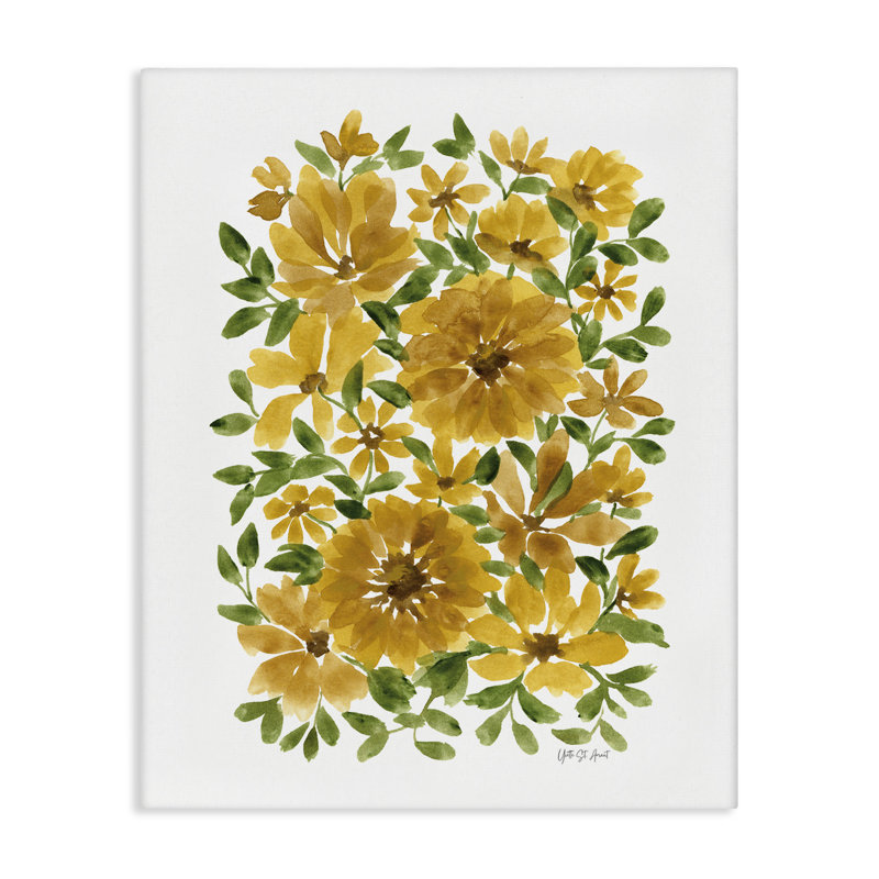Art mural sur toile Scoresed Sunflower Blooms par Yvette St. Amant, H 48 po x l 36 po