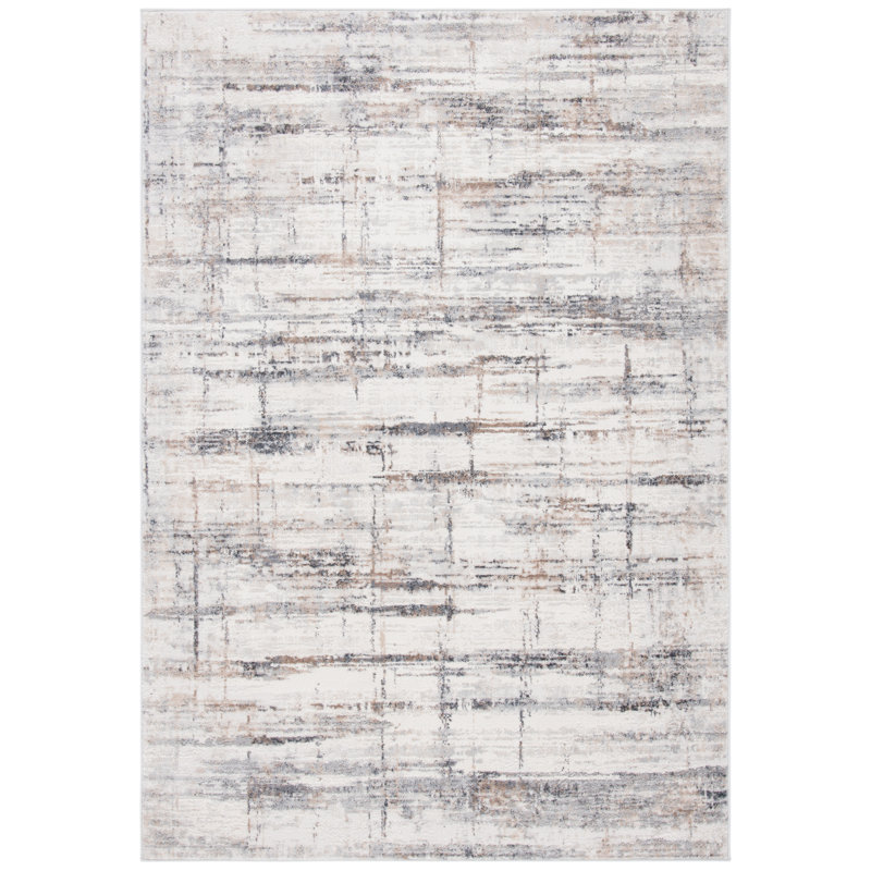Kraemer Cotton Abstract Rug, Rectangle 9' x 12'