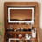 3 in 1 Vanity Desk with Plip Top Mirror and 3 Drawers