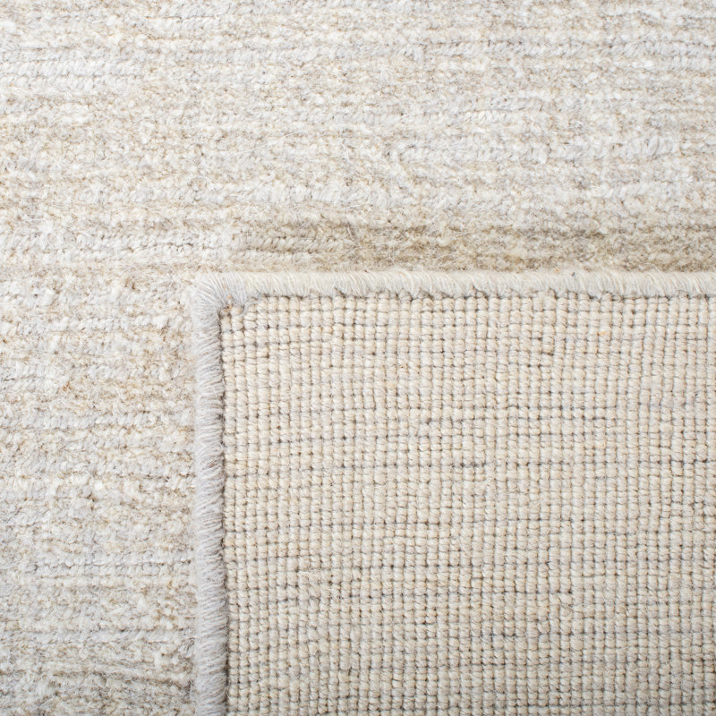 Brandee Natural Fiber Hand Loomed Jute/Cotton Rug in Beige, Rectangle 6' x 9'