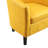 Anges Faux Leather Barrel Chair with Ottoman-954205181