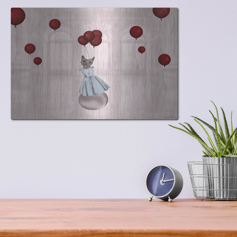 "Ball avec des ballons" par Daniela Nocito, H 12 po x l 16 po