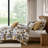 8 PCS Jacquard Oversized Duvet Style Comforter Set Gold