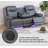 Deep Gray Breathing Leather Recliner Sofa