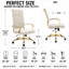 Fauteuil de bureau en cuir Humairaa-1103856403