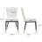 35.8'' H Faux Leather Upholstered Metal Side Chair-1220704279