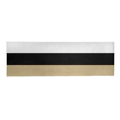 Tapis doré / noir