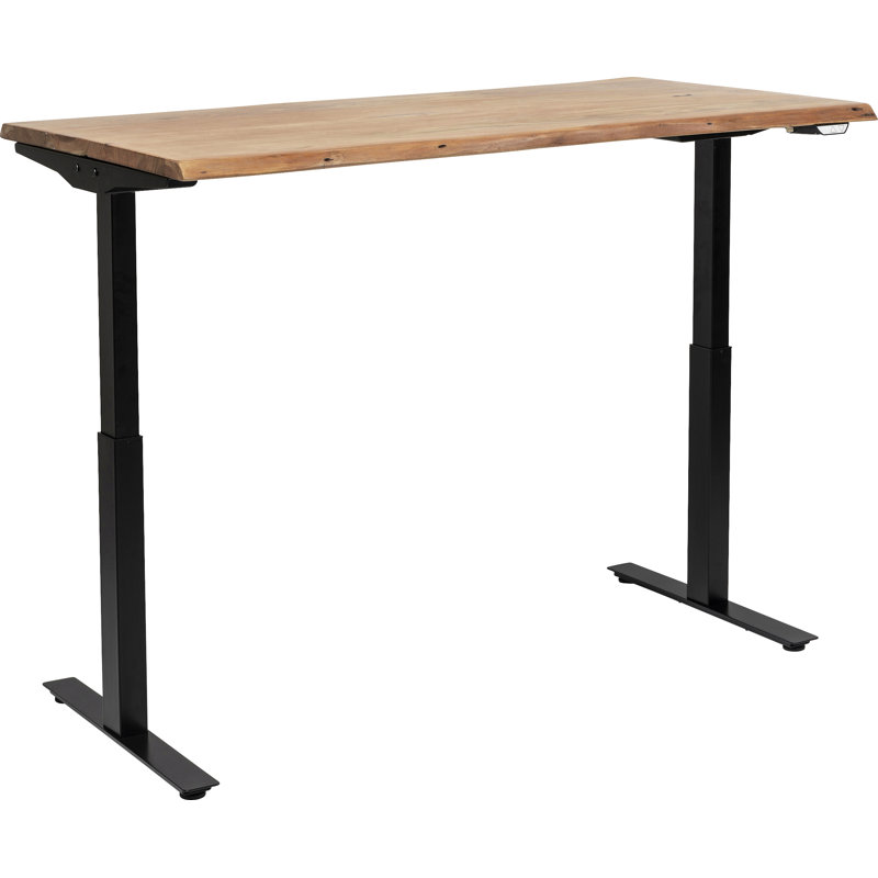 Desk Office Jackie 160x80, Light brown/Black