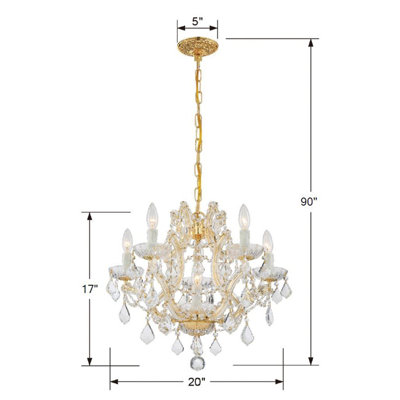 Lustre traditionnel style bougie Wehr