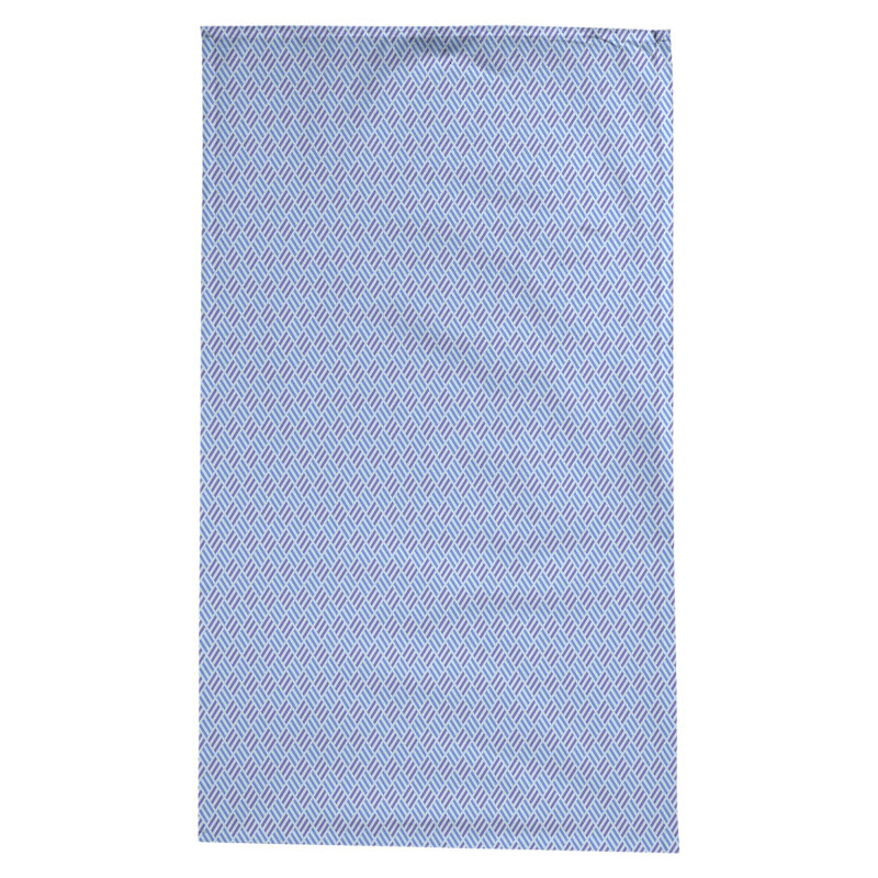 Nappe à carreaux à rayures Leffel, Bleu foncé et mauve