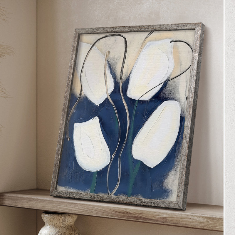 Reproduction encadrée FLORAL Series DCCX - bois massif, H 11 po x l 9 po