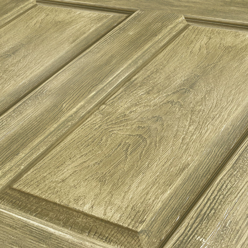 Porte standard lambrissée en bois manufacturé, 36 po x 80 po, Or antique