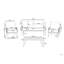 Lalegun 4 Seater Rattan Conversation Set