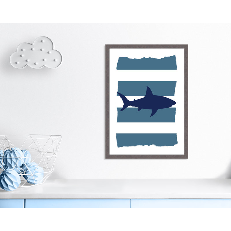 Wild One 1' Wall Decal, 34.5" H x 24.5" W x 0.6" D, Grey Woodgrain Flat Framed